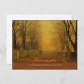 John Atkinson Grimshaw Evening Glow CC0869 Briefkaart (Voorkant / Achterkant)