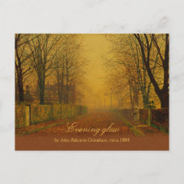 John Atkinson Grimshaw Evening Glow CC0869 Briefkaart
