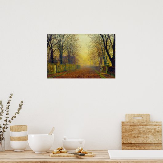 John Atkinson Grimshaw Evening Glow Poster (Keuken)