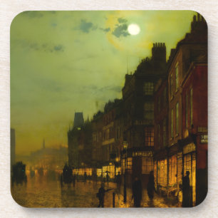 John Atkinson Grimshaw Glasgow Docks Bier Onderzetter