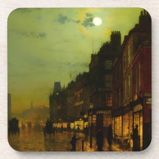 John Atkinson Grimshaw Glasgow Docks Bier Onderzetter (Voorkant)