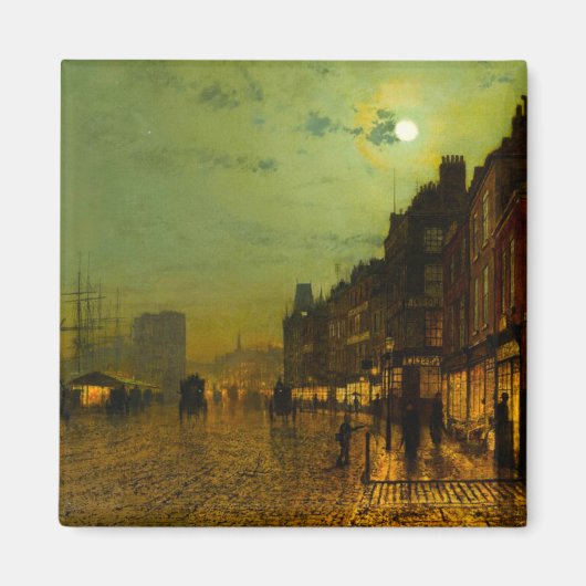 John Atkinson Grimshaw Glasgow Docks Magneet (Voorkant)