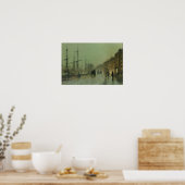 John Atkinson Grimshaw - Glasgow Docks Poster (Keuken)