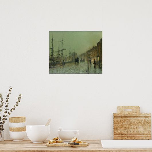 John Atkinson Grimshaw - Glasgow Docks Poster (Keuken)