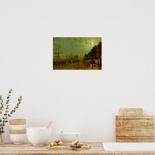 John Atkinson Grimshaw Glasgow Docks Poster (Keuken)