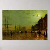 John Atkinson Grimshaw Glasgow Docks Poster (Voorkant)