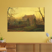 John Atkinson Grimshaw - Herfst ochtend Canvas Afdruk (Insitu (Woonkamer))
