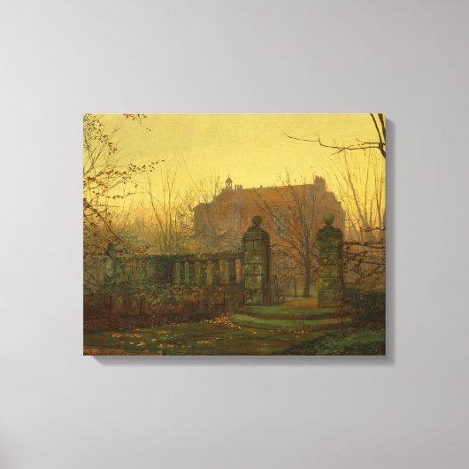 John Atkinson Grimshaw - Herfst ochtend Canvas Afdruk (Voorkant)