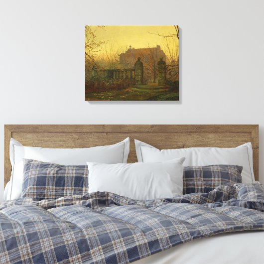 John Atkinson Grimshaw - Herfst ochtend Canvas Afdruk (Insitu (Slaapkamer))