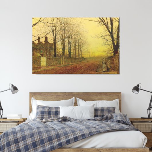John Atkinson Grimshaw - Herfstglorie  Canvas Afdruk (Insitu (Slaapkamer))