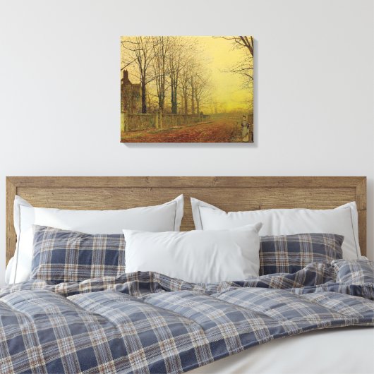 John Atkinson Grimshaw - Herfstglorie Canvas Afdruk (Insitu (Slaapkamer))