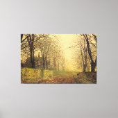 John Atkinson Grimshaw - Het dorre en gele blad Canvas Afdruk (Voorkant)