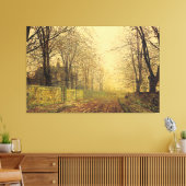 John Atkinson Grimshaw - Het dorre en gele blad Canvas Afdruk (Insitu (Woonkamer))