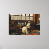 John Atkinson Grimshaw - Het wiegelied Canvas Afdruk (Voorkant)