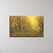 John Atkinson Grimshaw - In de gouden gloed Canvas Afdruk (Voorkant)