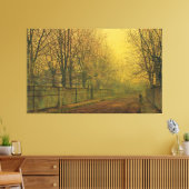 John Atkinson Grimshaw - In de gouden gloed Canvas Afdruk (Insitu (Woonkamer))