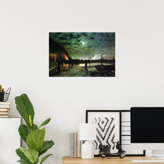 John Atkinson Grimshaw in Peril Poster (Thuiskantoor)