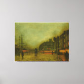 John Atkinson Grimshaw - Liverpool Docks  Canvas Afdruk (Voorkant)