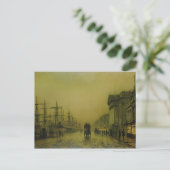 John Atkinson Grimshaw | Liverpool Docks Customs H Briefkaart (Staand voorkant)