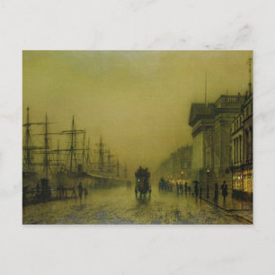 John Atkinson Grimshaw Liverpool Docks Customs H Briefkaart