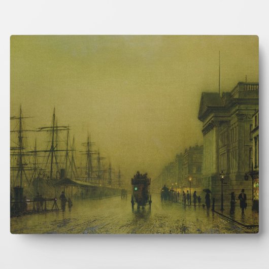 John Atkinson Grimshaw | Liverpool Docks Customs H Fotoplaat (Voorkant)