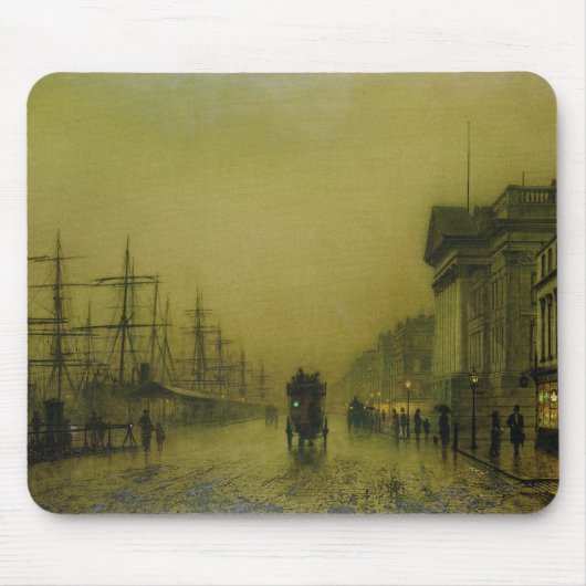 John Atkinson Grimshaw | Liverpool Docks Customs H Muismat (Voorkant)