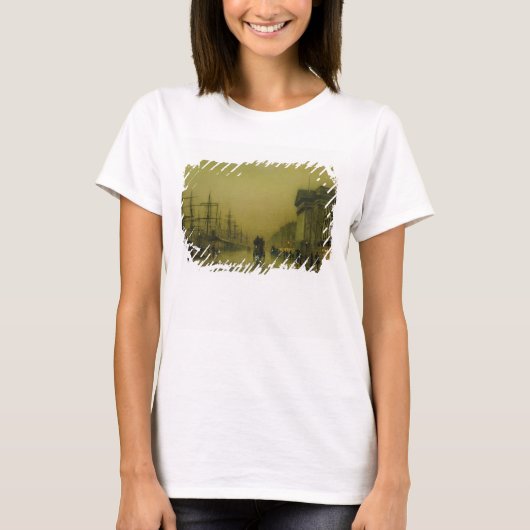 John Atkinson Grimshaw | Liverpool Docks Customs H T-shirt (Voorkant)