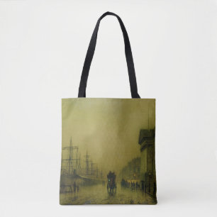 John Atkinson Grimshaw Liverpool Docks Customs H Tote Bag