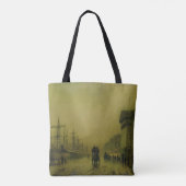 John Atkinson Grimshaw | Liverpool Docks Customs H Tote Bag (Achterkant)