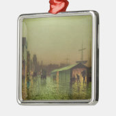 John Atkinson Grimshaw | Liverpool Docks Metalen Ornament (Links)
