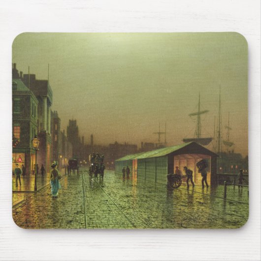 John Atkinson Grimshaw | Liverpool Docks Muismat (Voorkant)