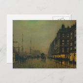 John Atkinson Grimshaw-Liverpool Quay door Moonlig Briefkaart (Voorkant / Achterkant)