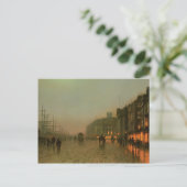 John Atkinson Grimshaw-Liverpool uit Wapping Briefkaart (Staand voorkant)