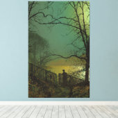 John Atkinson Grimshaw - Meer in Roundhay Park Canvas Afdruk (Insitu (Houten vloer))