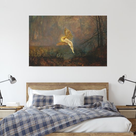 John Atkinson Grimshaw - Midzomernacht of Iris Canvas Afdruk (Insitu (Slaapkamer))
