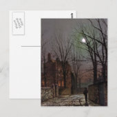 John Atkinson Grimshaw- Moonlight Briefkaart (Voorkant / Achterkant)