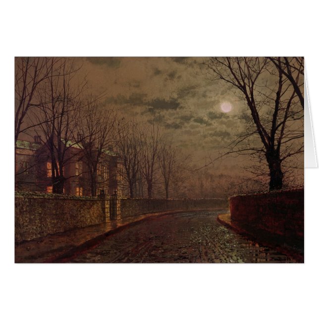 John Atkinson Grimshaw | Moonlit Street Scene, 188 (Voorkant Horizontaal)
