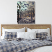 John Atkinson Grimshaw november Canvas Afdruk (Insitu (Slaapkamer))