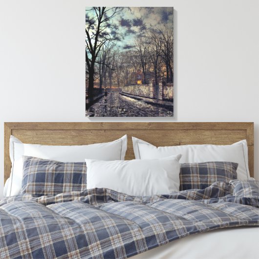 John Atkinson Grimshaw november Canvas Afdruk (Insitu (Slaapkamer))