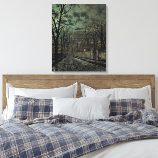 John Atkinson Grimshaw - november Canvas Afdruk (Insitu (Slaapkamer))