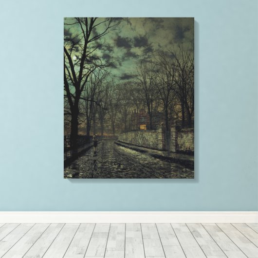 John Atkinson Grimshaw - november Canvas Afdruk (Insitu (Houten vloer))