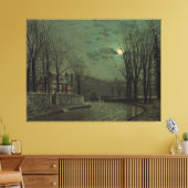 John Atkinson Grimshaw - November Moonlight  Canvas Afdruk (Insitu (Woonkamer))