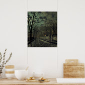 John Atkinson Grimshaw - november Poster (Keuken)