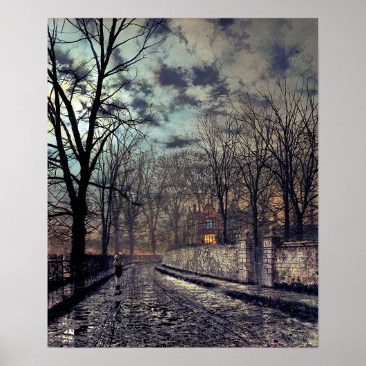 John Atkinson Grimshaw november Poster (Voorkant)