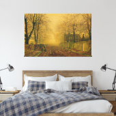 John Atkinson Grimshaw - Onder de Beuken Canvas Afdruk (Insitu (Slaapkamer))