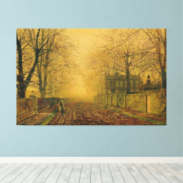 John Atkinson Grimshaw - Onder de Beuken Canvas Afdruk