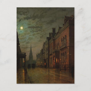 John Atkinson Grimshaw-Park Row, Leeds Briefkaart