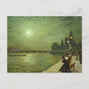 John Atkinson Grimshaw - Reflecties on the Thames Briefkaart