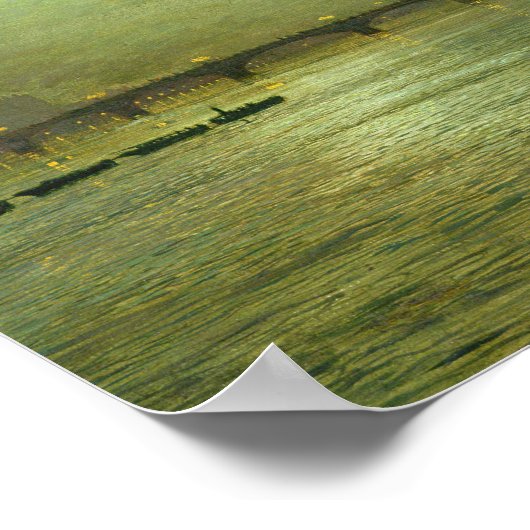 John Atkinson Grimshaw - Reflecties on the Thames Poster (Hoek)