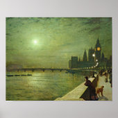 John Atkinson Grimshaw - Reflecties on the Thames Poster (Voorkant)